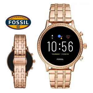 FOSSIL 腕時計 FTW6035　フォッシルスマートウォッチ ビジネス カジュアル メンズ　レディース タッチスクリーンスマートウォッチ GARRETTE HR Generation 5 ピンクゴールド　デイリー プレゼント 並行輸入品