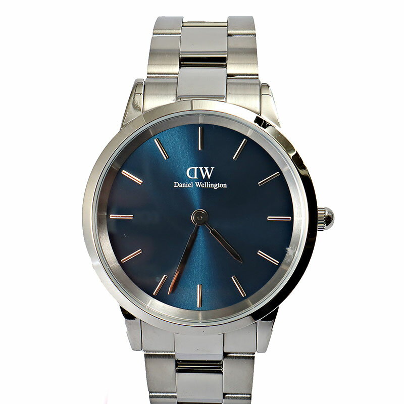 ダニエルウェリントン 腕時計 Iconic Link Arctic DW00100448 ダークブルー シルバー メンズ Daniel Wellington