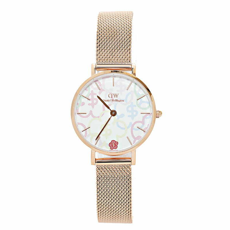 ダニエルウェリントン 腕時計 Petite Rich Flower DW00100723 ローズゴールド レディース Daniel Wellington 並行輸入品