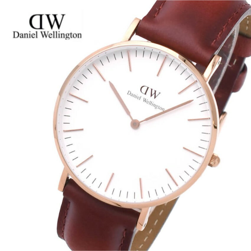 Daniel Wellington 腕時計　DW00600122　ダニエルウェリントン サフォーク　メンズ レディース 並行輸入品　 北欧　36mm　ブラウンベルト　ローズゴールドケース　アナログ　スポーティ ビジネス　ユニセックス　記念日　プレゼント