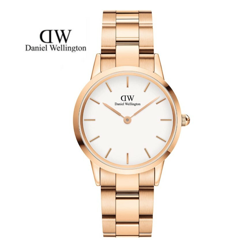 Daniel Wellington 腕時計　DW00100209　ダニエルウェリントン Iconic Link 36mm Rosegold White　メンズ レディース 並行輸入品　　ホワイトフェイス　　ローズゴールドベルト　アナログ　スポーティ ビジネス　ユニセックス　記念日　プレゼント