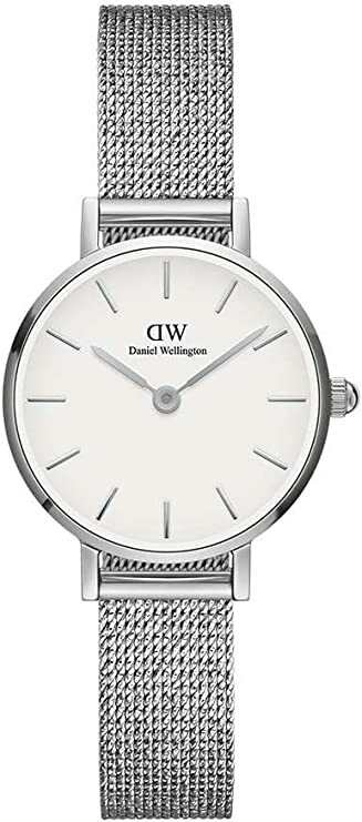 楽天ラプラージュ　楽天市場店Daniel Wellington 腕時計 DW00100442　ダニエルウェリントン　24mm 　PETITE PRESSED STERLING　レディース　 北欧　ホワイトフェイス　シルバー　メッシュベルト　アナログ　スポーティ　ユニセックス　記念日　プレゼント 並行輸入品