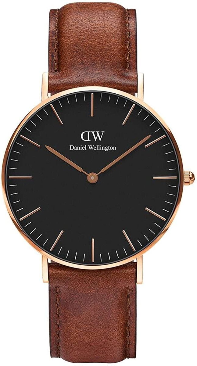 Daniel Wellington 腕時計　DW00100124　ダニエルウェリントン CLASSIC ST MAWES　40mm　メンズ レディース 並行輸入品　 北欧　ブラウンベルト　ローズゴールドケース　アナログ　スポーティ ビジネス　ユニセックス　記念日　プレゼント