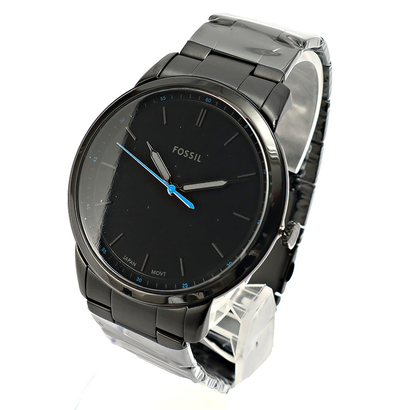 フォッシル 腕時計 FS5308 THE MINIMALIST ブラック メンズ FOSSIL 並行輸入品