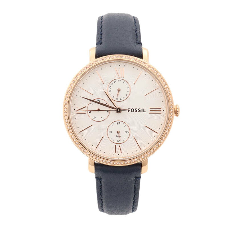 フォッシル FOSSIL 腕時計　ES5096　フォッシル 　Jacqueline マルチファンクション ブルー エコレザーウォッチ　クオーツ 防水 ドレッシー　プレゼント 並行輸入品