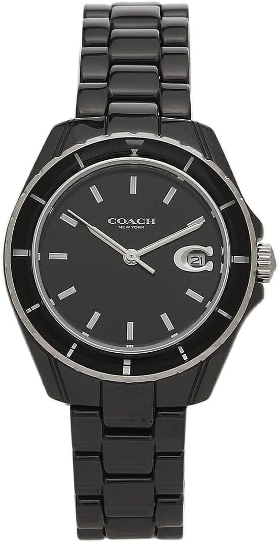 コーチ 腕時計 プレストン 32mm 14503805 ブラック セラミック レディース COACH