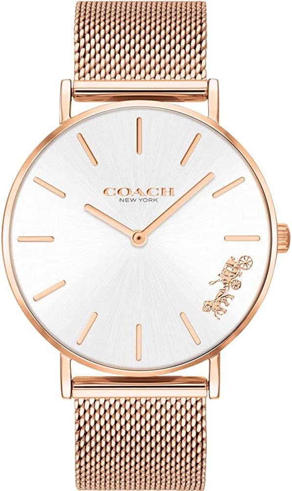 乐天商城 - COACH 腕時計　14503126　コーチ　PERRY ペリー ボーイズサイズ　36mm　ローズゴールド　メッシュベルト レディース　日常生活防水 アナログ 時計 ウォッチ 新生活　並行輸入品　プレゼント　クオーツ オフィス ビジネス　記念日