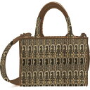 フルラ トートバッグ（レディース） FURLA　トートバッグ　WB00299-AX0777-THA00　FURLA OPPORTUNITY S TOTE　フルラ　ハンドバッグ　ストラップ付 ジャガード　TONI HAVANA　ブラウンマルチ　 通勤　通学　プレゼント 並行輸入品