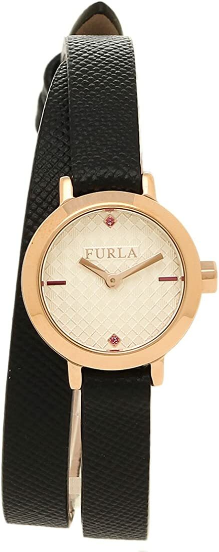 FURLA 腕時計 R4251107501　フルラ　ヴィットーリア　VITTORIA ブラックレザー　ブレスレット　クォーツ　 21mm　ゴールド/ホワイト　レディース 並行輸入品　プレゼント　記念日