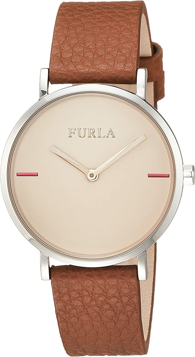 FURLA 　R4251108525　腕時計 フルラ　GIADA ジャーダ 34mm クォーツ シルバーケース　 ブラウンレザーベルト レディース 並行輸入品　プレゼント　記念日　クォーツ