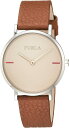 FURLA R4251108525 腕時計 フルラ GIADA ジャーダ 34mm クォーツ シルバーケース ブラウンレザーベルト レディース 並行輸入品 プレゼント 記念日 クォーツ