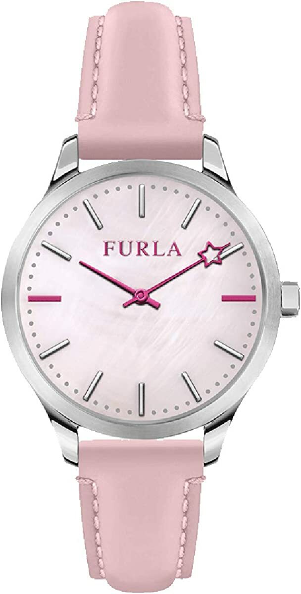 FURLA 腕時計　R4251119509　フルラ　LIKE ライク 32mm クォーツ PINK DIAL PINK STRAP　シェル　 ピンクレザー レディース 並行輸入品　プレゼント　記念日　クォーツ