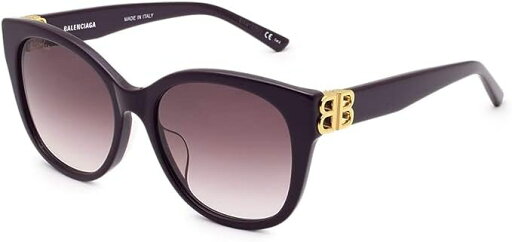 BALENCIAGA サングラス BB0103SA-005 バレンシアガ アジアンフィット メンズ レディース ユニセックス ヴァイオレット/ゴールド レッド レザー 並行輸入品 BALENCIAGA サングラス BB0103SA-005 バレンシアガ アジアンフィット メンズ レディース ユニセックス ヴァイオレット/ゴールド レッド レザー 並行輸入品