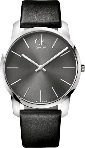 カルバンクライン 腕時計（メンズ） CALVIN KLEIN 腕時計　K2G21107　カルバンクライン　シティー CITY クォーツ メタルブラック　43mm　メンズ　クオーツ 　シルバー ブラック　 レザーベルト　アナログ　スポーティ ビジネス プレゼント　記念日　並行輸入品