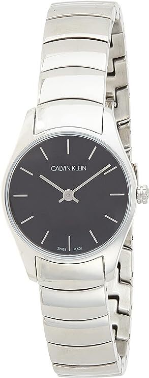 CALVIN KLEIN 腕時計　K4D2314V カルバンクライン　Classic Too(クラシック トゥー) 　24mm　レディース　クオーツ 　グレー　　シルバー　ステンレスメッシュベルト　2針　アナログ　ビジネス プレゼント　記念日　並行輸入品