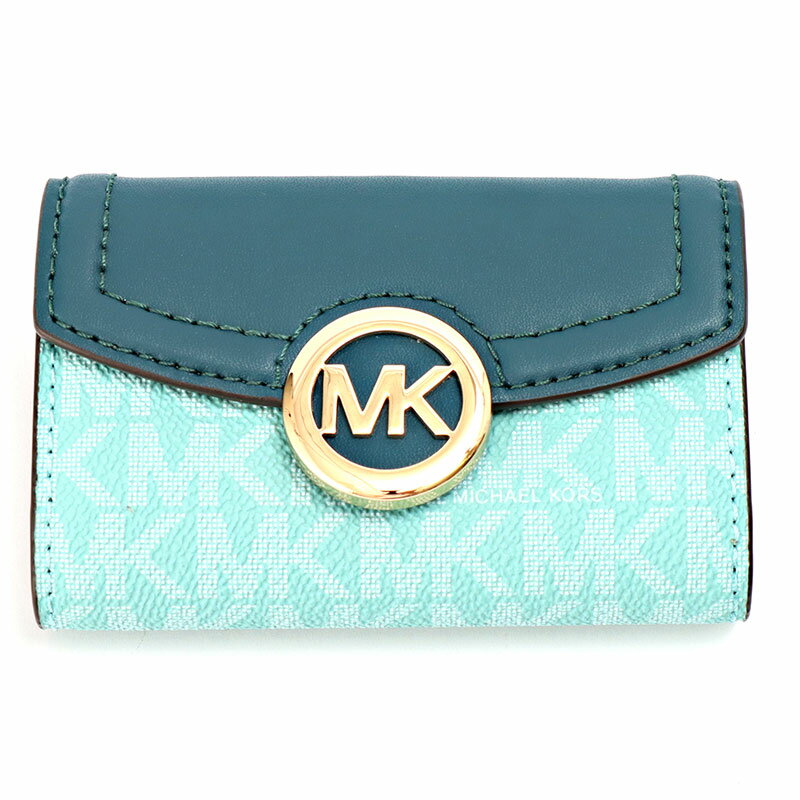 マイケルコース キーケース D35S0GFTP5B-SEFMLT MK柄 ブルー レディース MICHAEL KORS 並行輸入品