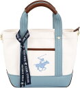 ビバリーヒルズポロクラブ トートバッグ BH2006N-WHPBLPBL ホワイト ブルー レディース メンズ BEVERLY HILLS POLO CLUB