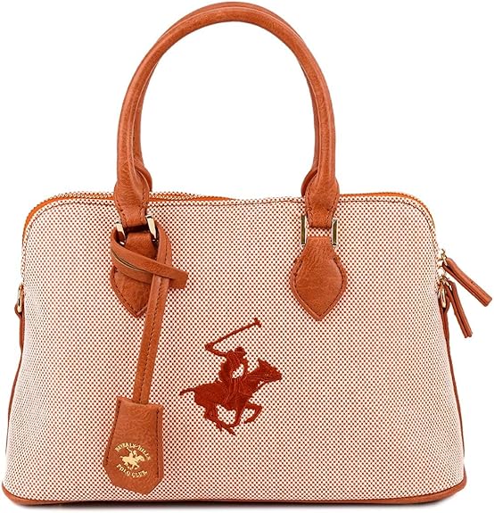 ビバリーヒルズポロクラブ トートバッグ ショルダーバッグ BH3012N-ORANGE オレンジ レディース BEVERLY HILLS POLO CLUB 並行輸入品