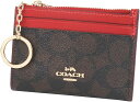 コーチ パスケース カードケース CW870-IMXD0 シグネチャー 赤 レディース COACH