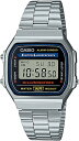 カシオ 腕時計 メンズ レディース ブルー シルバー チープカシオ A168WA-1W CASIO