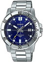 カシオ 腕時計 メンズ CASIO STANDARD ネイビー シルバー MTP-VD01D-2E CASIO 並行輸入品