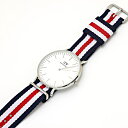 Daniel Wellington 腕時計 0202DW ダニエルウェリントン メンズ レディース 40mm 並行輸入品 北欧 ネイビー ホワイト レッド ア...