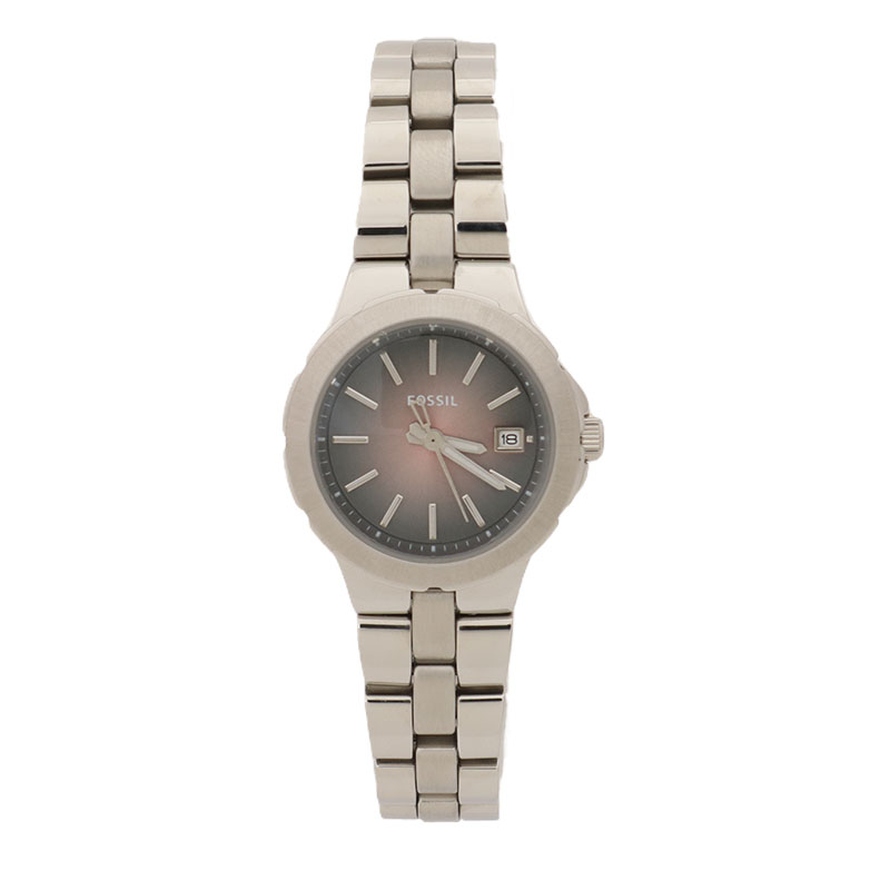 FOSSIL 腕時計 AM4404 フォッシル レディース SYLVIA ブラック シルバー ステンレススチールウォッチ 28mm ホクオーツ 防水 ドレッシー プレゼント 並行輸入品