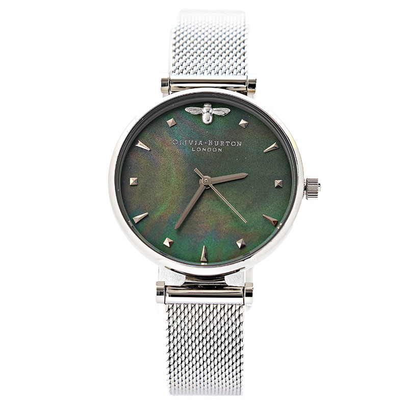 オリビアバートン 腕時計 OB16AM151 シルバー グリーン レディース OLIVIA BURTON 並行輸入品