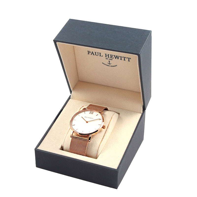 PAUL HEWITT 腕時計　PH-SA-R-ST-W-4M　ポールヒューイット　SAILOR LINE　39mm　レディース ローズゴールド メッシュベルト 海外モデル 誕生日 女性 ギフト プレゼント　並行輸入品