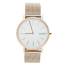 スカーゲン 腕時計 レディース ホワイト ピンクゴールド クオーツ SKAGEN SKW2784