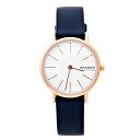 スカーゲン 腕時計 レディース ホワイト ブルー レザー シグネチャー クオーツ SKAGEN SKW2838