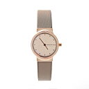 スカーゲン 腕時計 レディース ローズゴールド グレー クオーツ レザー SKAGEN SKW3005