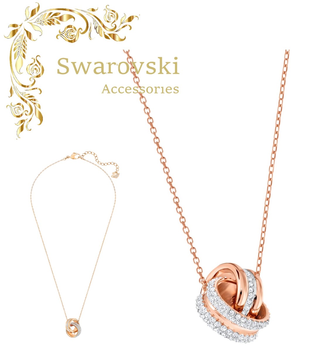 楽天ラプラージュ　楽天市場店スワロフスキー SWAROVSKI 　Further ペンダント　5240525ホワイト, ローズゴールドトーン・コーティング　　プレゼント　誕生日　アニバーサリー　ラグジュアリー