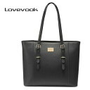 【LOVEVOOK】ハンドバッグ レディース 大容量 A4 ブラック トートバッグ A4 BLACK ショルダーバッグ トップハンドル 収納力 利便性 ビジネス フォーマル デイリーユース バッグ 女性用 オフィス 通勤 通学 卒業式 結婚式 謝恩会 プレゼント rhnwb1290-01