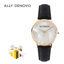 【ALLY DENOVO】 腕時計 AF5003-8 アリーデノヴォ Gaia Pearl 36mm Gold White / Black メンズ レディース ウォッチ プレゼント 並行輸入品 プレゼント 記念日