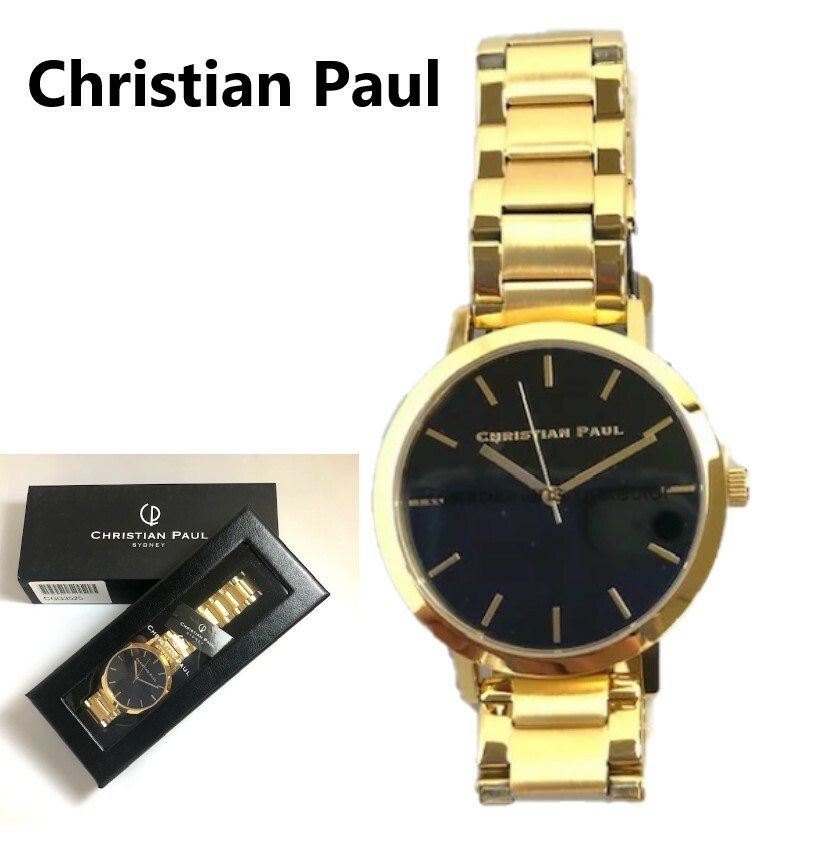 Christian Paul　腕時計　レディース　CGG3525　ラグジュアリー ゴールド シンプル時計 ステンレスベルト　ペアウォッチ クォーツ　防水　並行輸入品 プレゼント　記念日