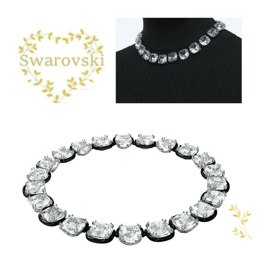 スワロフスキー ネックレス（レディース） SWAROVSKI　5600942　スワロフスキー　Harmonia チョーカー クッションカット クリスタル　ネックレス　プレゼント　シルバー　誕生日　記念日　アニバーサリー　ラグジュアリー