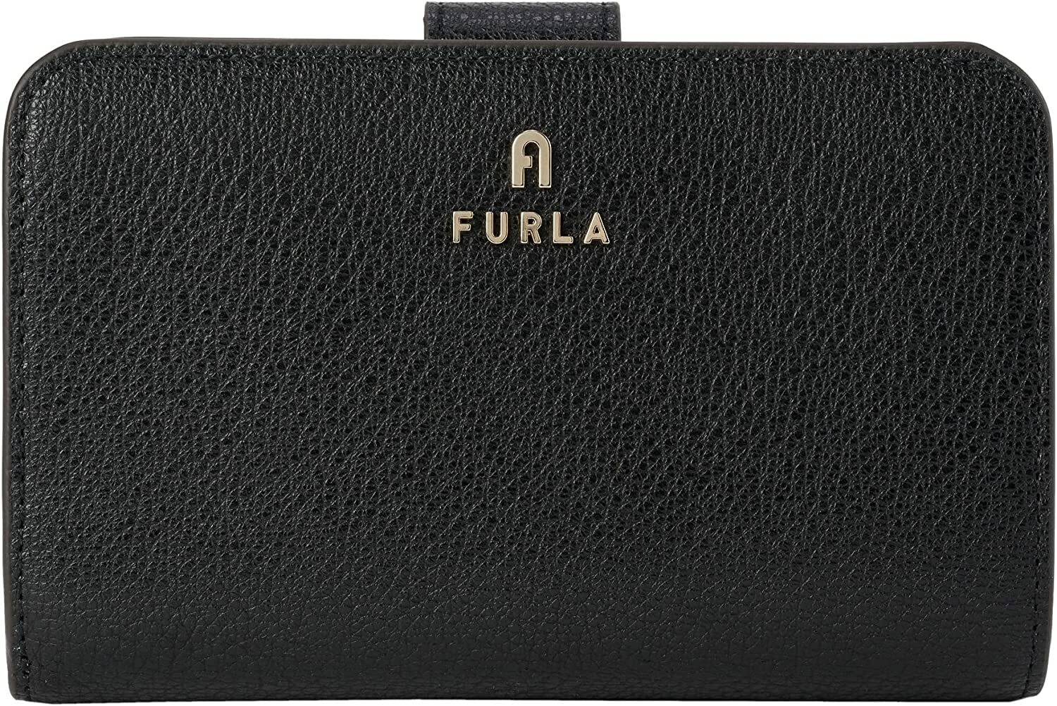 フルラ 革二つ折り財布 レディース [フルラ]ミニ財布 　FURLA　WP00193-AX0732-O6000　レザー　二つ折り財布 マグノリア レザー ミディアム コンパクト ウォレット レディース ブラック　ブランドロゴ 小銭入れ付き　並行輸入品　　通勤　通学