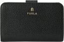 フルラ ミニ財布 レディース [フルラ]ミニ財布 　FURLA　WP00193-AX0732-O6000　レザー　二つ折り財布 マグノリア レザー ミディアム コンパクト ウォレット レディース ブラック　ブランドロゴ 小銭入れ付き　並行輸入品　　通勤　通学