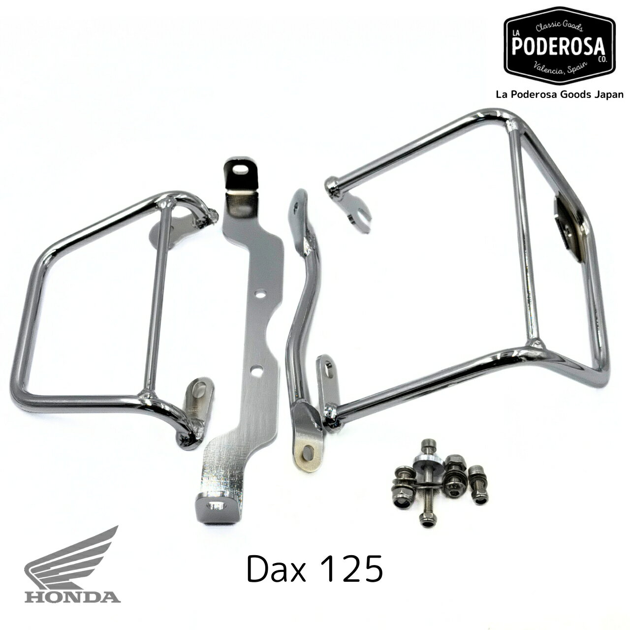 HONDA Dax125用ブラケット 左右セット Klickfix対応LaPoderosaGoods サドルバッグ サイドバッグ国内在庫あり 即納