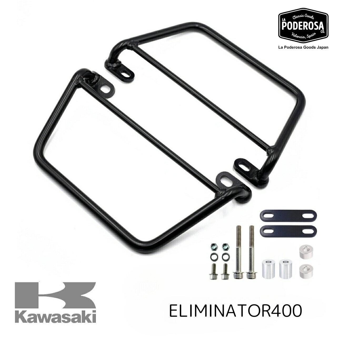 Kawasaki エリミネーター400用ブラケット カワサキ サドルバッグ サイドバッグ LaPoderosaGoods国内在庫あり 即納