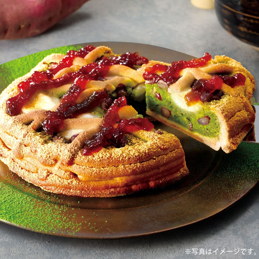 らぽっぽファーム　もっちりだんごの抹茶おいもパイ| 数量限定 パイ ケーキ お盆 立秋 残暑見舞い ギフト さつまいもスイーツ ご褒美スイーツ 送料無料 芋スイーツ おいもスイーツ お菓子 さつまいも 取り寄せ 内祝 健康 おやつのサムネイル