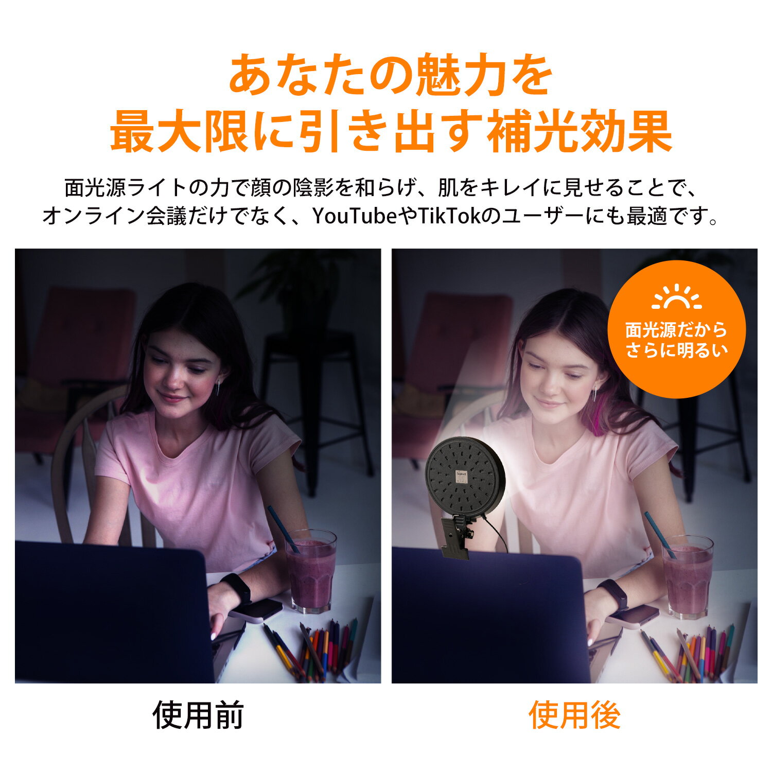 �ڳ�ŷ1�̡�LED ��󥰥饤�� ���� ����å� �������� ��� ���ޥۥ������ 16cm ��ͥ�饤�� ��ͥ�ߥ顼 ���ޥ� PC zoom�饤�� ��⡼�� web��� ���� ����å� ��� ���ޥۥ饤�� �ᥤ�� ���� ʪ���� �饤���ۿ� USB���� ��Ǽ����