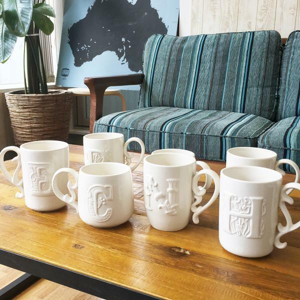 イニシャルマグカップ　ハワイ　イニシャルマグ　マグカップ　コーヒーカップ　ティーカップ　mud pieのサムネイル