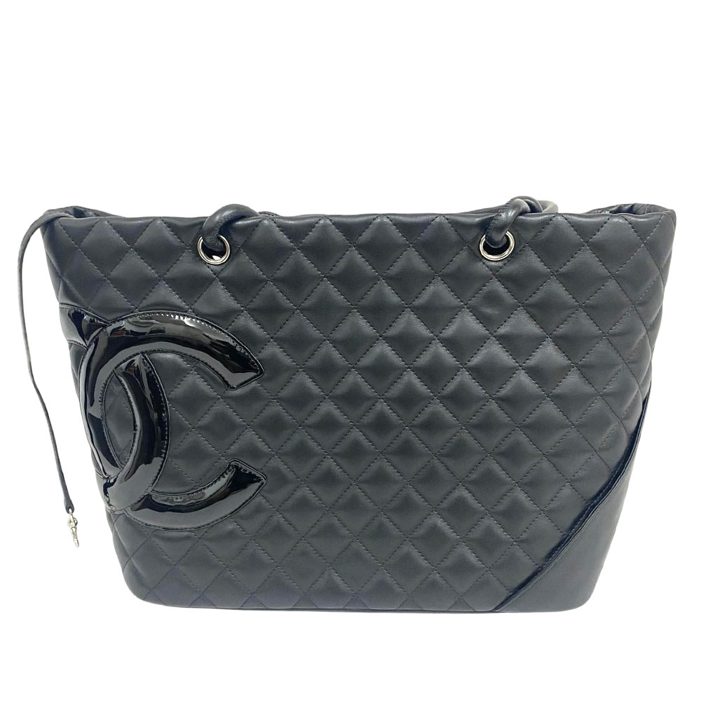 【中古】CHANEL / シャネル カンボンラインラージトートバッグ A25169 レディース ブラック 【コンディション：中古A】
