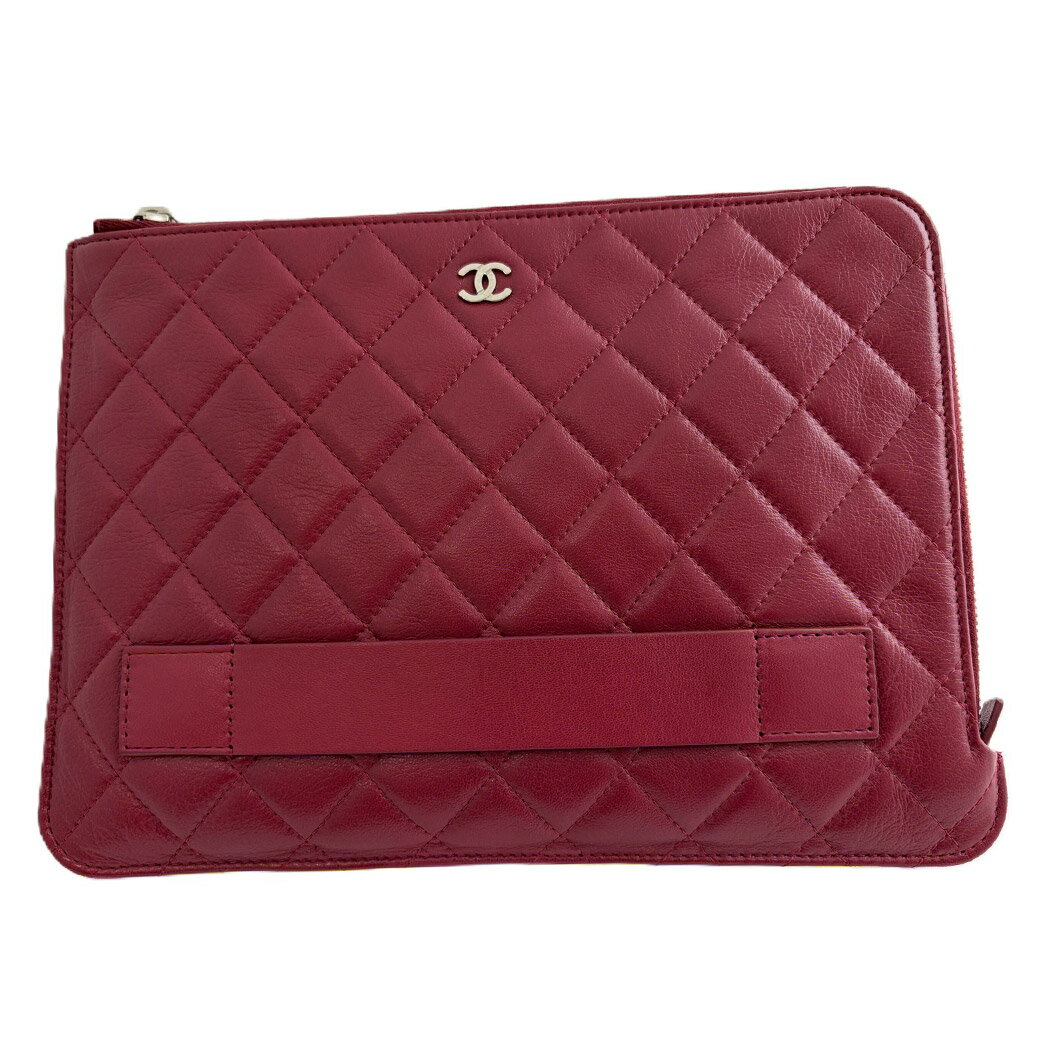 CHANEL - 【中古】CHANEL / シャネル マトラッセクラッチバッグ レディース ピンク(レッド) 【コンディション：中古A】