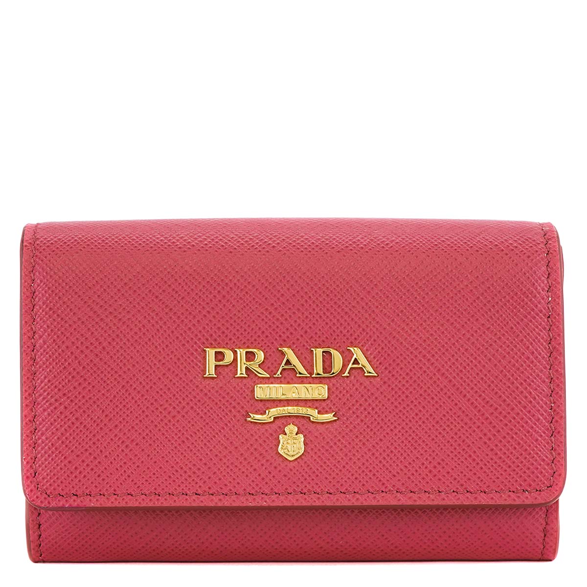 【後払い可】PRADA プラダ カードケース 1MH027 SAFFIANO METAL QWA レディース 女性 サフィアーノ 名刺入れ 名刺ケース F0505 PEONIA ピンク