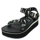 Teva テバ サンダル 1008844 FLATFORM UNIVERSAL レディース 女性 フラットフォームユニバーサル スポーツサンダル CHARA BLACK ブラック その1