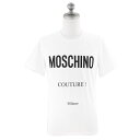 MOSCHINO モスキーノ 半袖Tシャツ 07302039A1 001 メンズ 男性 半袖クルーネック レギュラーフィット WHITE ホワイト