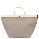 Herve Chapelier エルベシャプリエ トートバッグ 725GP L SQUARE BASE TOTE BAG レディース 女性 リュクス舟型トートL 63 MASTIC/02 IVORY マスティック×アイボリー